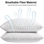 2 Pcs Adjustable Cooling Pillows