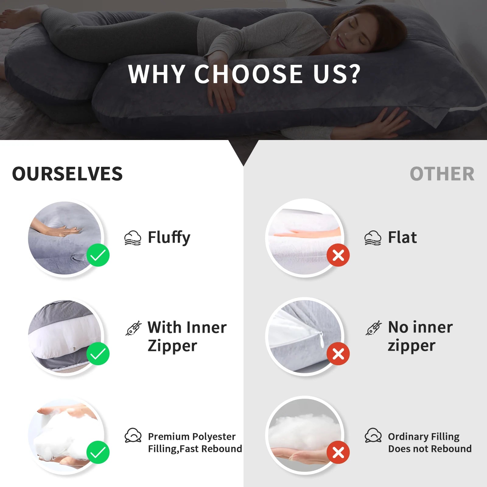 Pregnancy Pillow for Sleeping